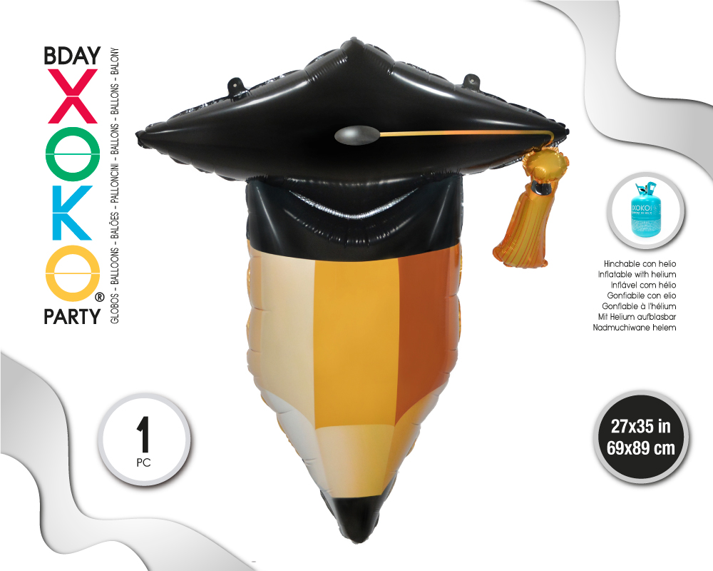 GLOBO FOIL LAPIZ GRADUADO 69*89CM