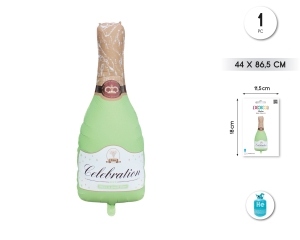 GLOBO FOIL BOTELLA CHAMPAN 44*86CM
