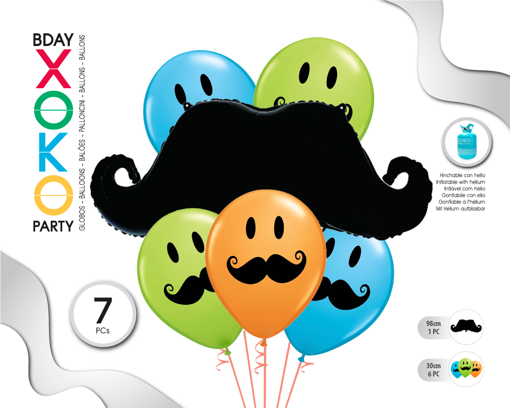 SET BIGOTE 7PC