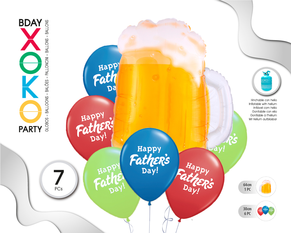 SET CERVEZA PADRE 7PC