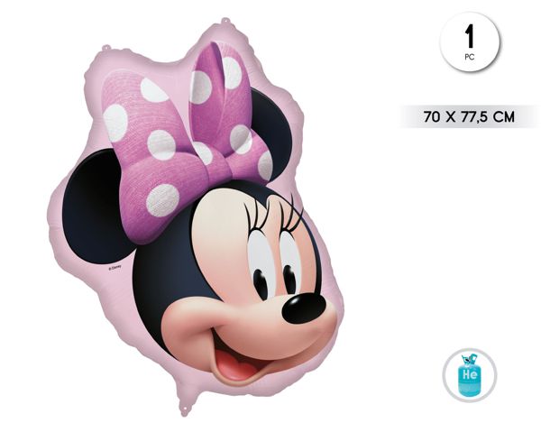 1 GLOBO FOIL FORMA 70X77.5CM MINNIE MOUSE