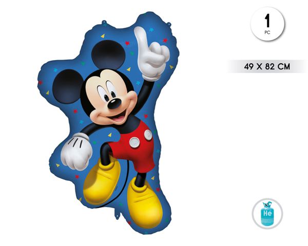1 GLOBO FOIL FORMA 49X82CM MICKEY MOUSE