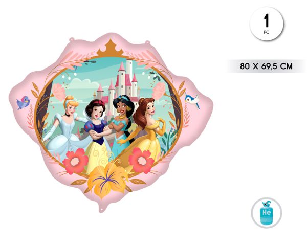 1 GLOBO FOIL FORMA 80X69.5CM PRINCESS