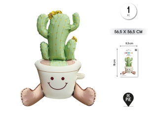GLOBO FOIL CACTUS 57*57CM