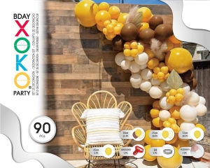 SET VINTAGE YELLOW 90PC