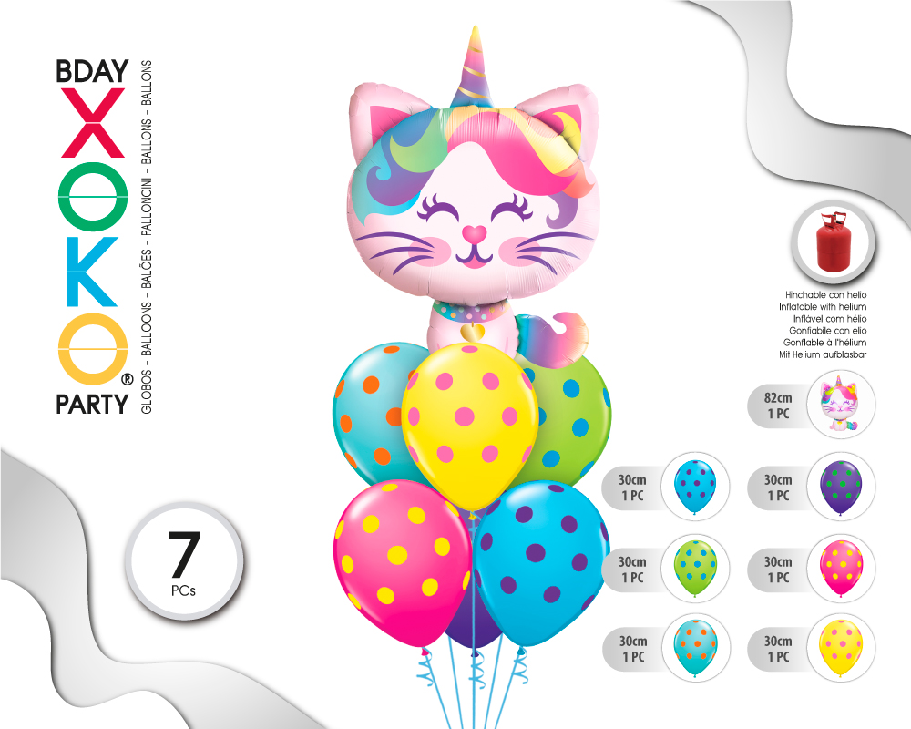SET CATICORNIO 7 GLOBOS