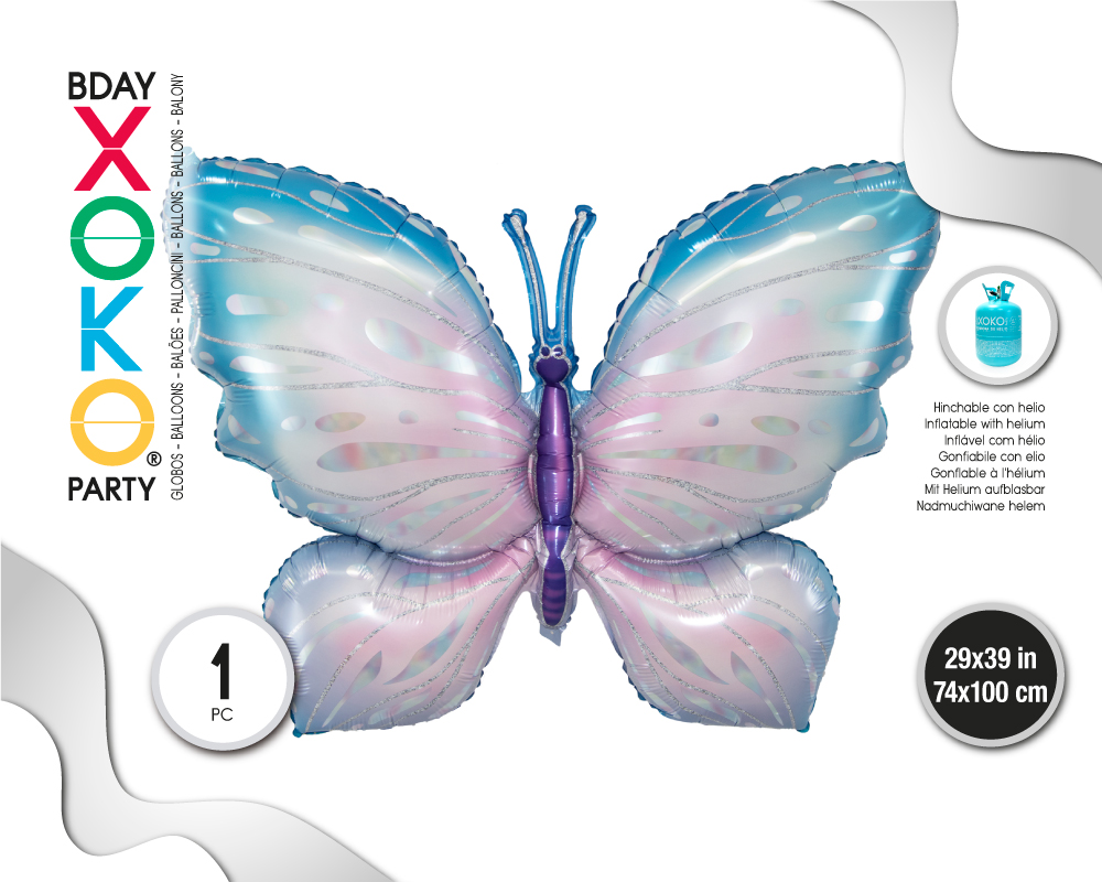 GLOBO FOIL MARIPOSA 74*100CM