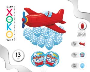 SET AVION 13 GLOBOS