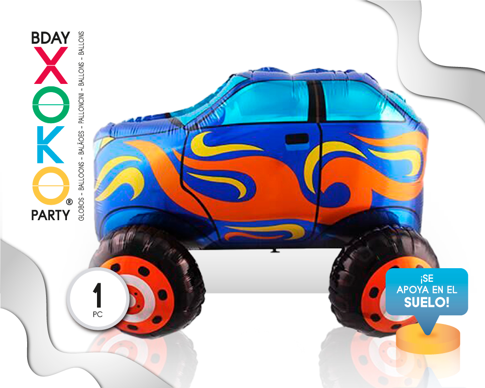 GLOBO MYLAR COCHE AZUL