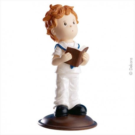 NIÑO COMUNION CON BIBLIA 13,50CM
