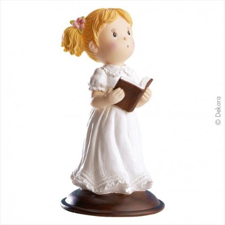 NIÑA COMUNION CON BIBLIA 13,50CM