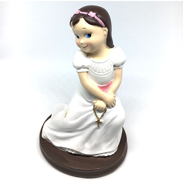 FIGURA COMUNION NIÑA CON ROSARIO