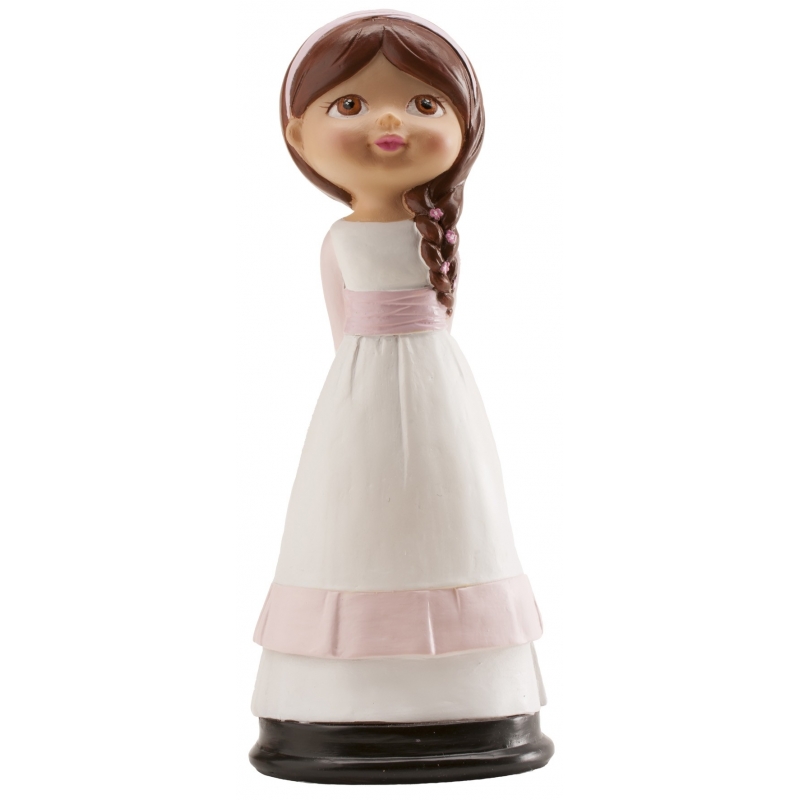 FIGURA COMUNION NIÑA TRENZA