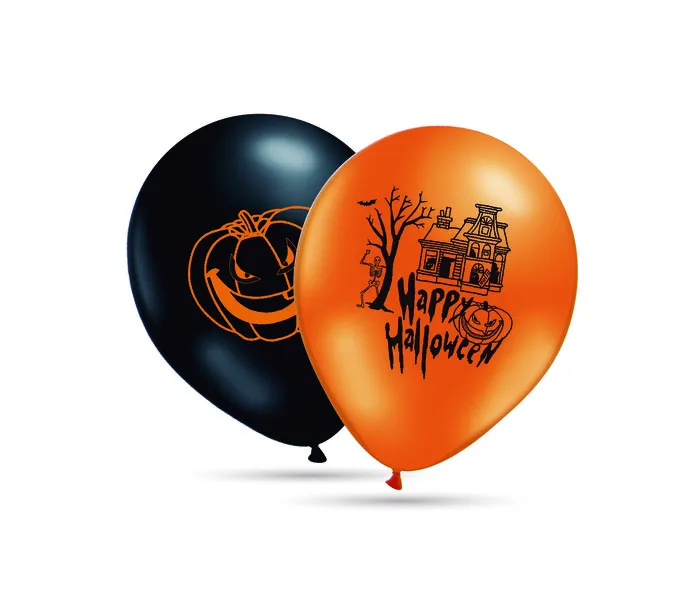 [50637] Bolsa solapa 10 globos 30cm. HALLOWEEN