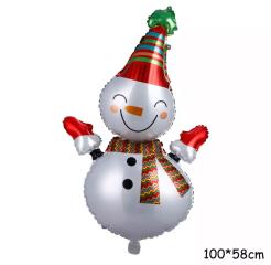 MUÑECO DE NIEVE SONRIENDO 100*58CM