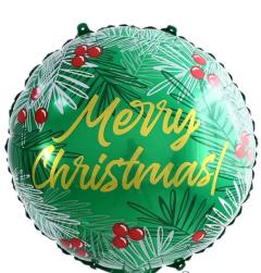 CIRCULO 18" MERRY CHRISTMAS FLOR