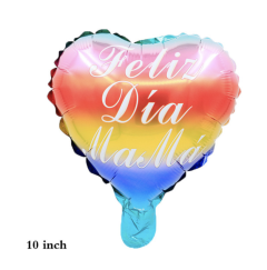Feliz día mamá arco iris 9"