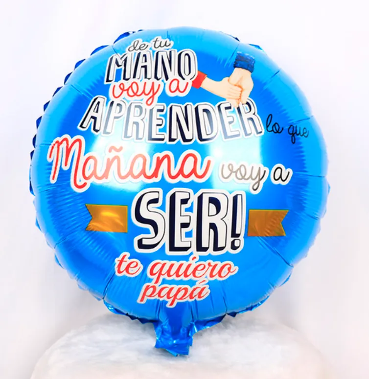 [AL852] GLOBO FOIL 18´De tu mano voy a aprender
