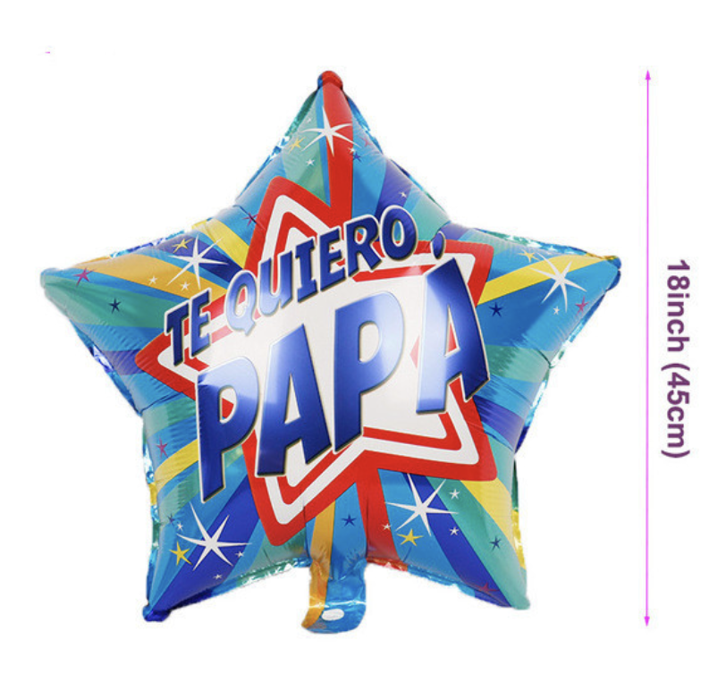 GLOBO FOIL 18´te quiero papa estrella