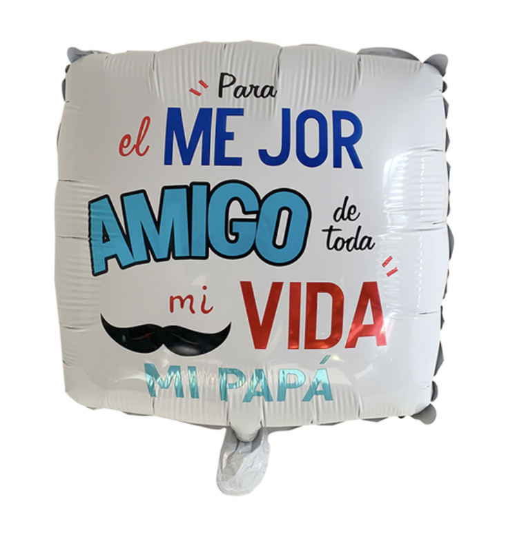 GLOBO FOIL 18´el mejor amigo en mi vida