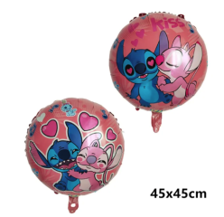 ANGEL Y STITCH 18" BESO