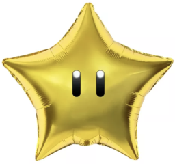 GLOBO FOIL ESTRELLAS MARIO BROSS 1 UND