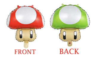 GLOBO FOIL SETA MARIO BROSS ROJO/VERDE 1 UND