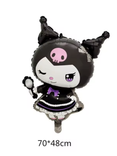 GLOBO FOIL KUROMI ESPEJO - GUIÑO 70*48 CM