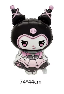 GLOBO FOIL KUROMI GÓTICA 74*44 CM