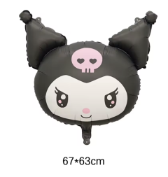 GLOBO FOIL MATE KUROMI CARA 67*63 CM