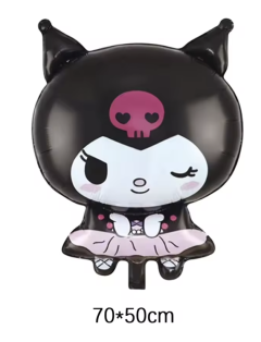 GLOBO FOIL KUROMI GUIÑO - MANOS ABAJO 70*50 CM