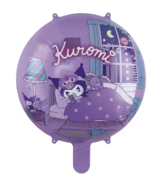 GLOBO FOIL KUROMI-DESCANSO LILA 18"