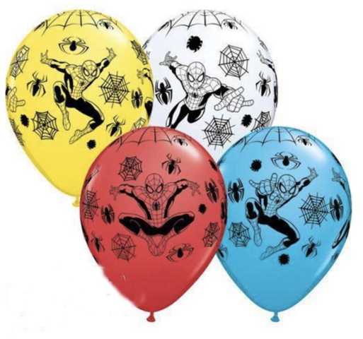 GLOBOS LATEX SPIDERMAN PACK 10