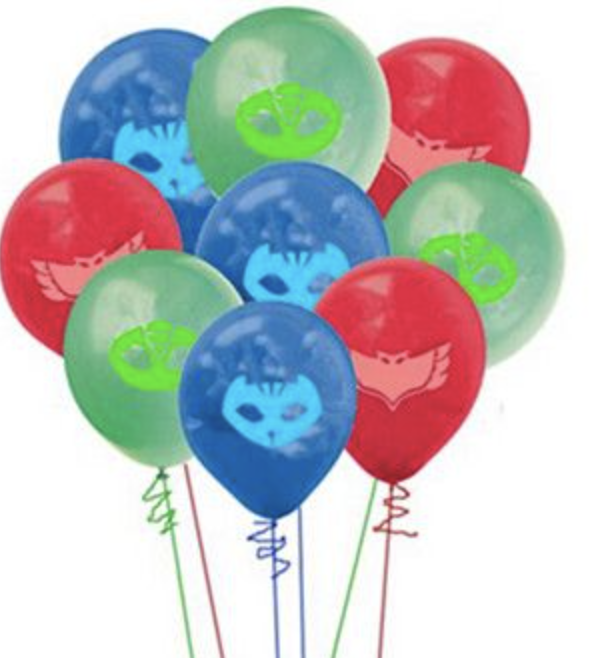 GLOBOS LATEX PJMASK PACK 10