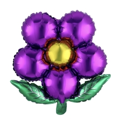 GLOBO FLOR MARGARITA MORADA