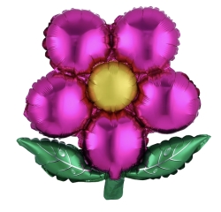 GLOBO FLOR MARGARITA FUCSIA