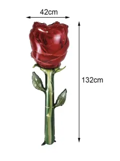 [ROSA132] GLOBO FOIL ROSA ROJA 42*132 CM