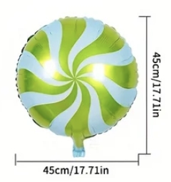 GLOBO PIRULETA VERDE LIMA 18"