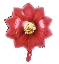 GLOBO FLOR ROJA