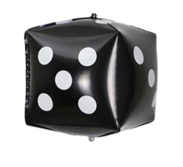 DADO POKER NEGRO 18 CM