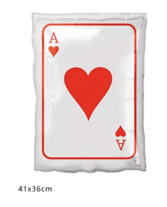 GLOBO FOIL AS - CORAZON POKER 41*36 CM