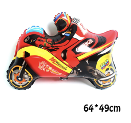 MOTO ROJA 64x49cm
