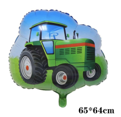 TRACTOR VERDE 65x64cm