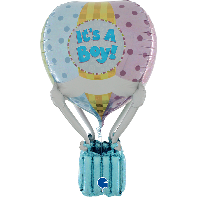 GLOBO FOIL 3´/1M.GLOB.AEROESTATICO BOY 4D