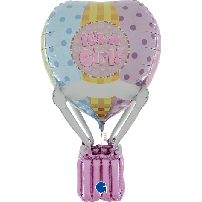 GLOBO FOIL 3´/1M.GLOB.AEROESTATICO GIRL 4D
