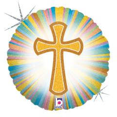 GLOBO FOIL 18"/Ø46CM. CRUZ CRISTIANA