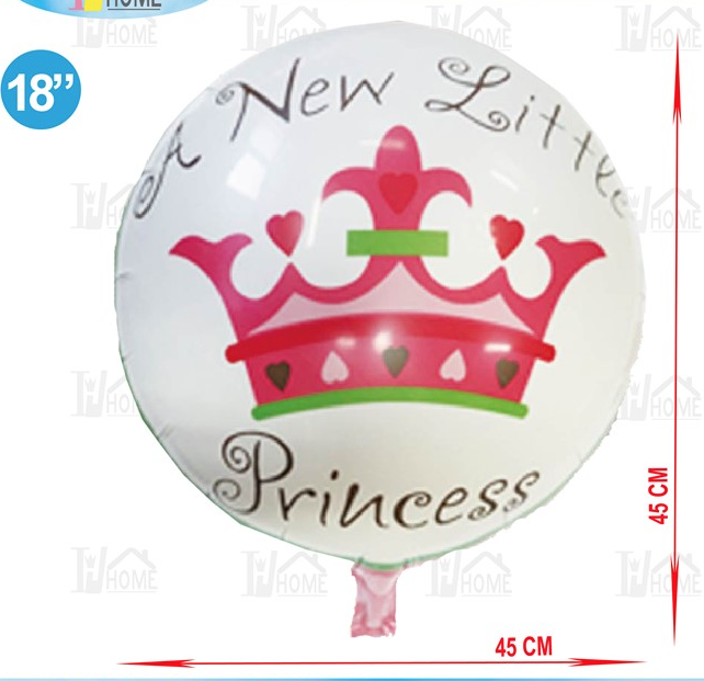 GLOBO POLIAMIDA A NEW LITTLE PRINCESS 18"