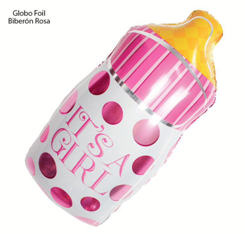 Globo foil Biberon Rosa