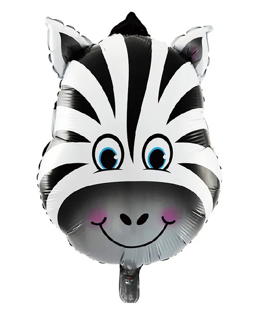 GLOBO MYLAR CABEZA CEBRA 44CM X 64 CM