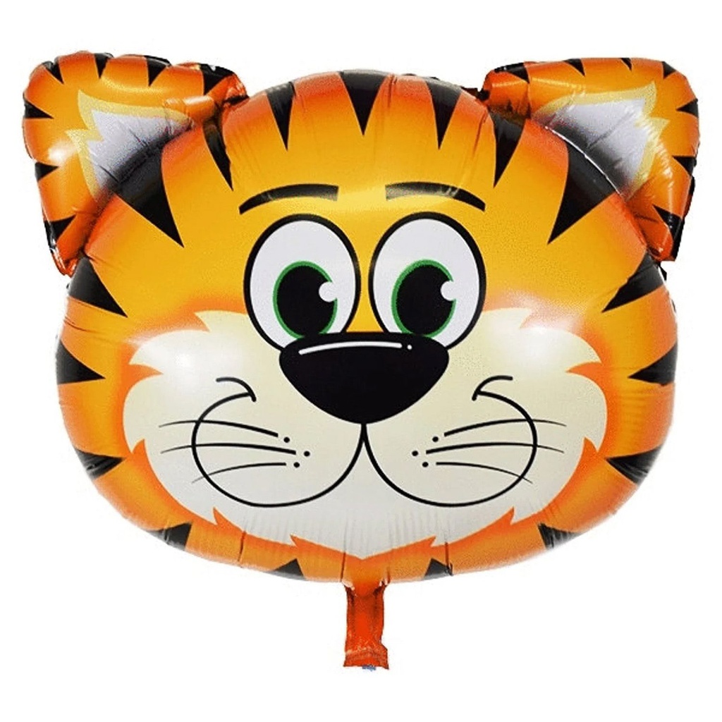 GLOBO MYLAR CABEZA TIGRE 54CM X 56,7CM